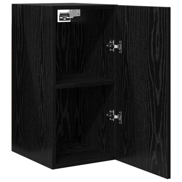 TV Einheit mit Regal Sonstiges mit Speicher mit Tür 2 pcs Schwarze Eiche Holzwerkstoff