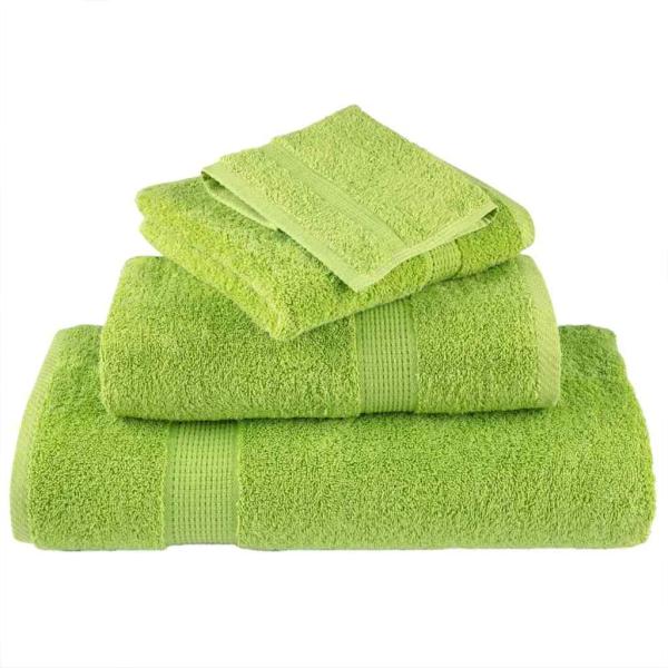 Waschhandschuhe 10 pcs Apfelgrün 15 x 21 cm Baumwolle