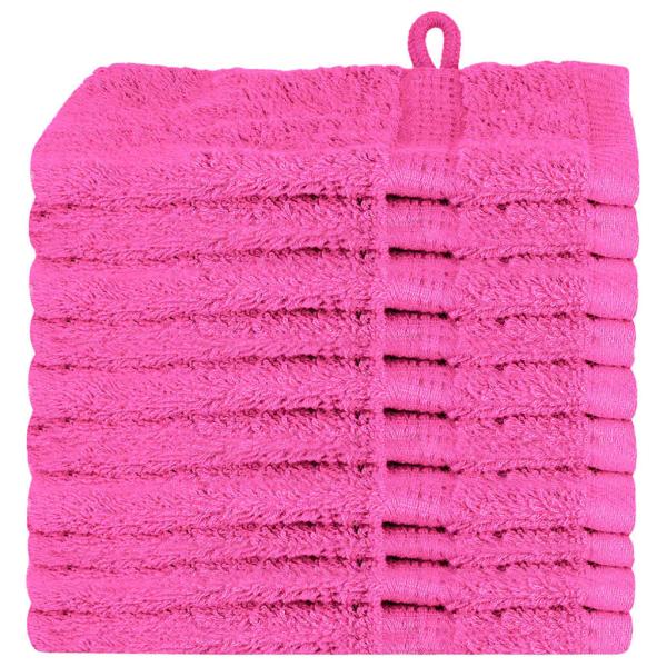 Waschhandschuhe 10 pcs Rosa 15 x 21 cm Baumwolle