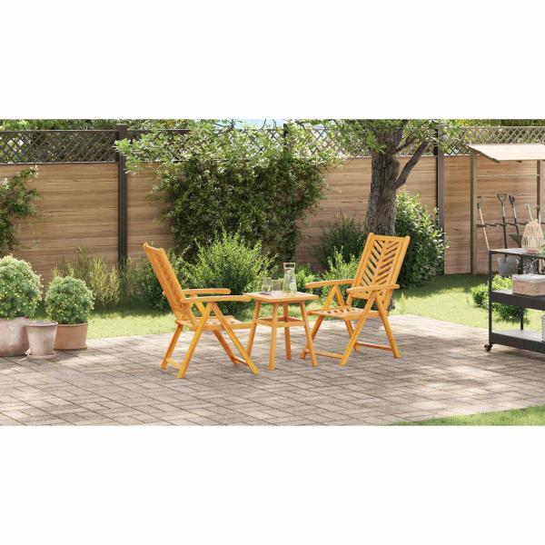 Garten Bistro Set 3 pcs Braun Akazie Massivholz
