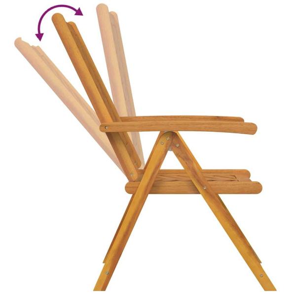 Garten Bistro Set 3 pcs Braun Akazie Massivholz