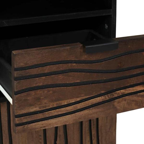 Badezimmermöbel Set 3 pcs Nussbaum braun 38 x 33 x 160 cm
