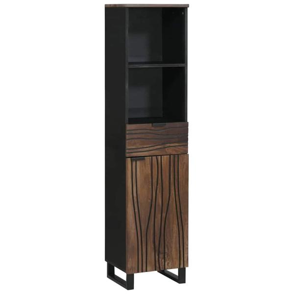Badezimmermöbel Set 3 pcs Nussbaum braun 38 x 33 x 160 cm
