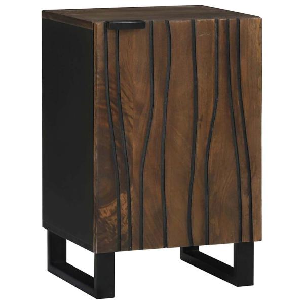 Badezimmermöbel Set mit Schubladen mit Regal mit Speicher mit Tür mit Spiegel 5 pcs Weiß 38 x 33 x 160 cm