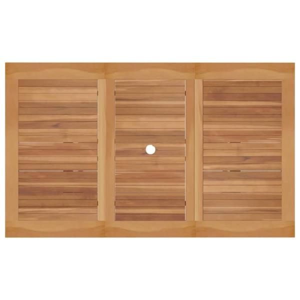 Garten Essgruppe 5 pcs Braun Massives Teakholz