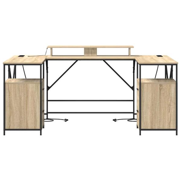Schreibtisch Sonoma Eiche 182 x 101 x 87,5 cm Holzwerkstoff