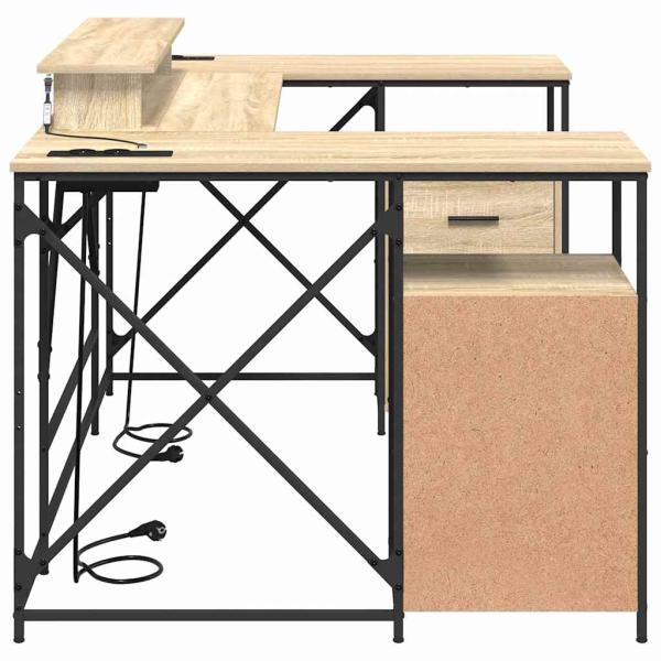 Schreibtisch Sonoma Eiche 182 x 101 x 87,5 cm Holzwerkstoff