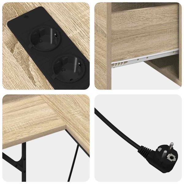 Schreibtisch Sonoma Eiche 182 x 101 x 87,5 cm Holzwerkstoff