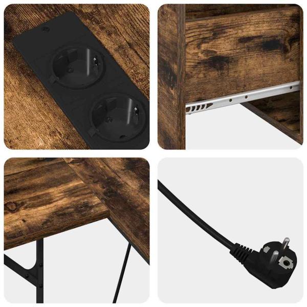 Schreibtisch Rauch-Eiche 182 x 101 x 87,5 cm Holzwerkstoff