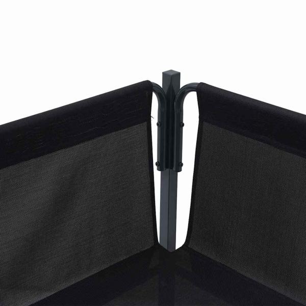 Garten-Sofa-Set 4 pcs Anthrazit Stahl