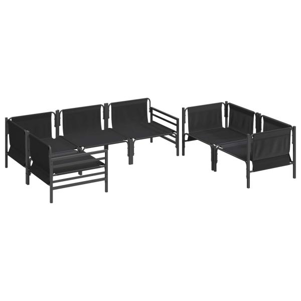 Garten-Sofa-Set 6 pcs Anthrazit Stahl