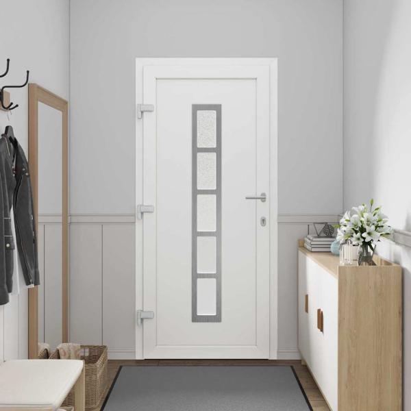 Vordertür Weiß 98 x 208 cm PVC