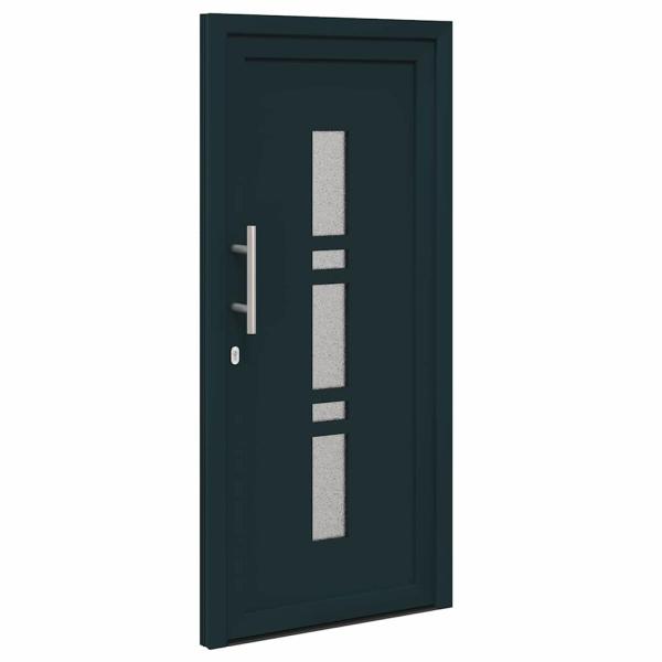 Haustür Anthrazit 108 x 208 cm PVC