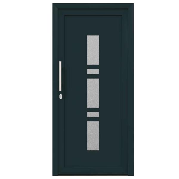 Haustür Anthrazit 108 x 208 cm PVC