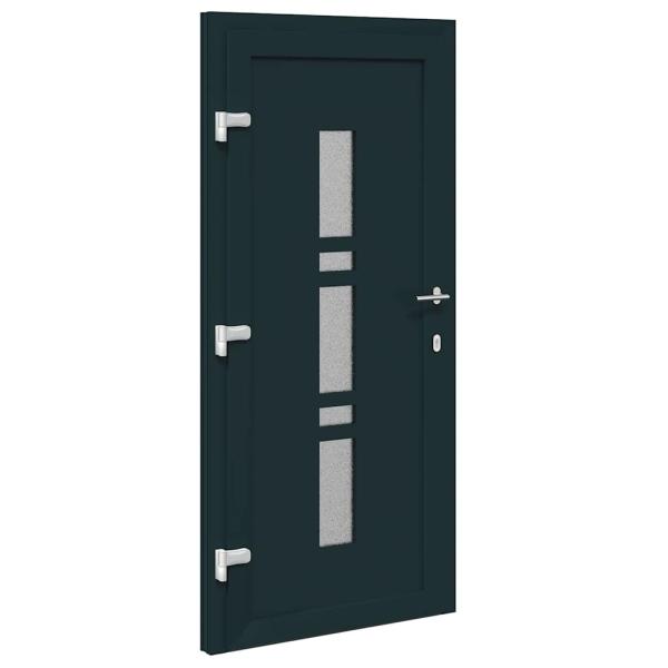 Haustür Anthrazit 108 x 208 cm PVC