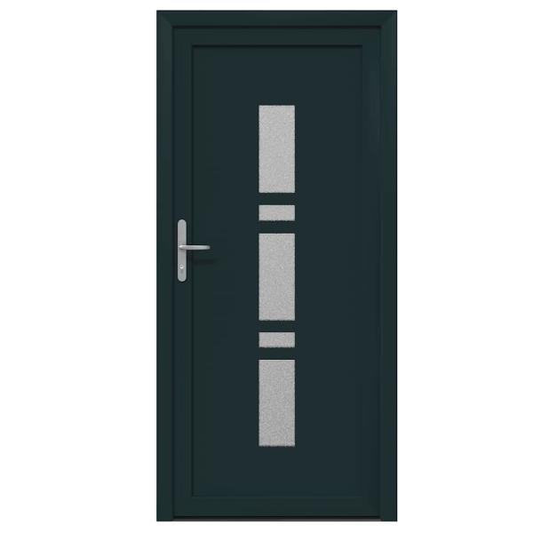 Haustür Anthrazit 98 x 200 cm PVC