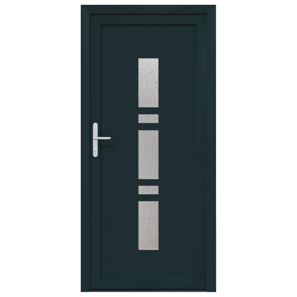 Haustür Anthrazit 98 x 208 cm PVC