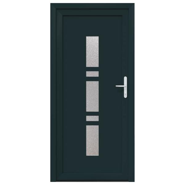 Haustür Anthrazit 88 x 200 cm PVC