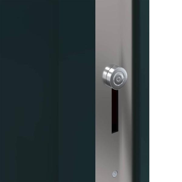 Haustür Anthrazit 98 x 200 cm PVC