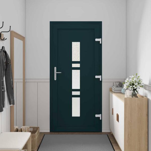 Haustür Anthrazit 98 x 200 cm PVC