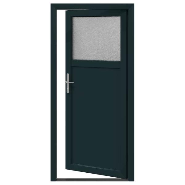 Haustür Anthrazit 98 x 198 cm PVC