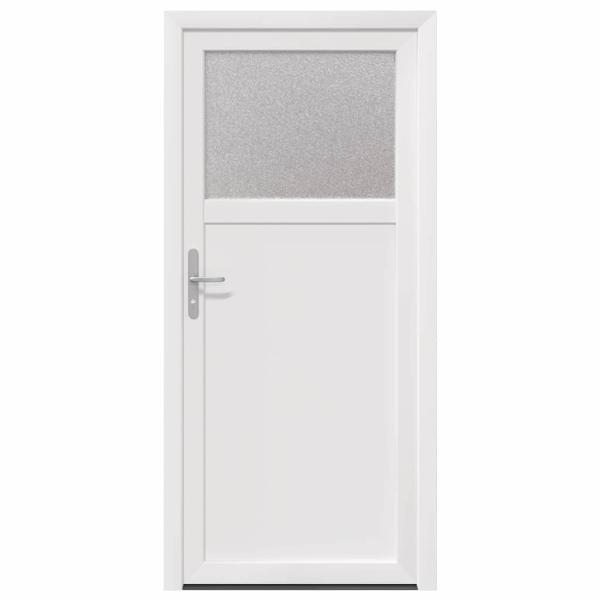 Haustür Weiß 88 x 198 cm PVC