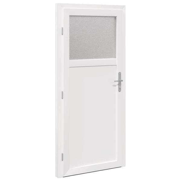 Haustür Weiß 88 x 198 cm PVC
