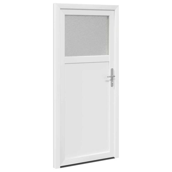 Haustür Weiß 88 x 198 cm PVC