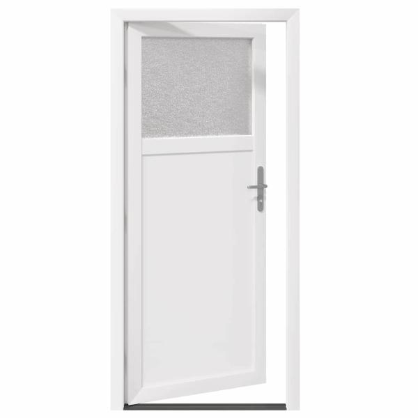 Haustür Weiß 88 x 198 cm PVC