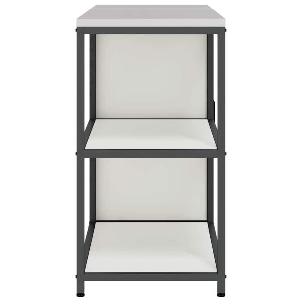 Küchenlager-Set 2 pcs Weiß 150 x 50 x 92 cm Kaltgewalzter Stahl