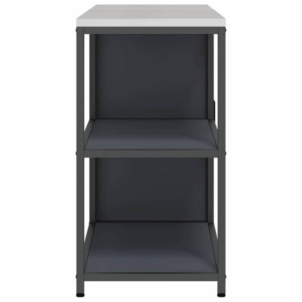 Küchenlager-Set mit Regal mit Speicher mit Tür Verstellbar 2 pcs Anthrazit 150 x 50 x 92 cm