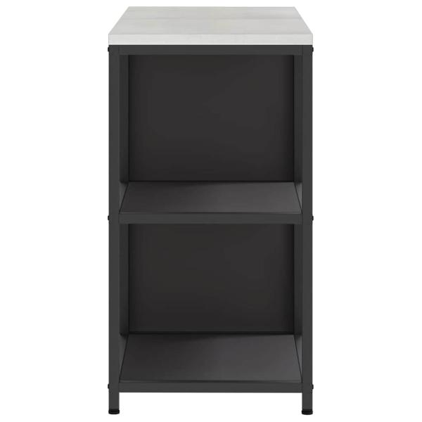 Küchenlager-Set mit Regal mit Speicher mit Tür Verstellbar 2 pcs Schwarz 120 x 50 x 92 cm