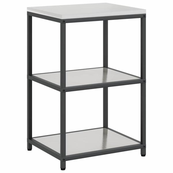 Küchenlager-Set 2 pcs Silber 120 x 50 x 92 cm Edelstahl