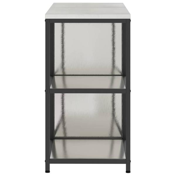 Küchenlager-Set 2 pcs Silber 120 x 50 x 92 cm Edelstahl