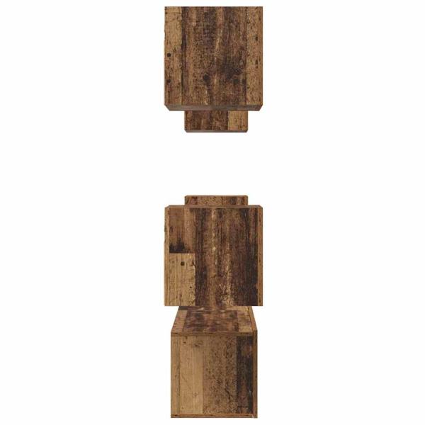 TV-Schrank-Set 6 pcs Altes Holz Mittel 120 x 30 x 30 cm