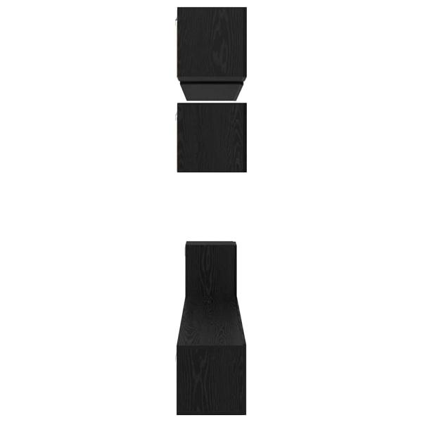 ARDEBO.de - TV-Schrank-Set mit Regal Sonstiges mit Speicher 8 pcs Schwarze Eiche