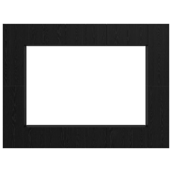 TV-Schrank-Set 10 pcs Schwarz Eiche Mittel 30,5 x 30 x 90 cm