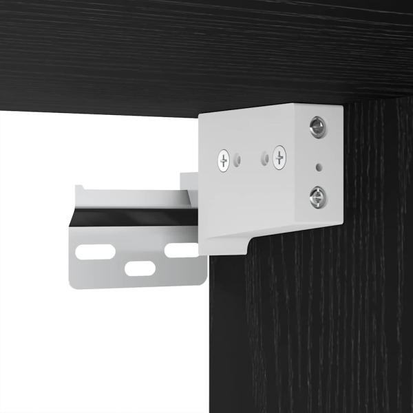 TV-Schrank-Set mit Regal Sonstiges 4 pcs Schwarz Eiche 30,5 x 30 x 110 cm
