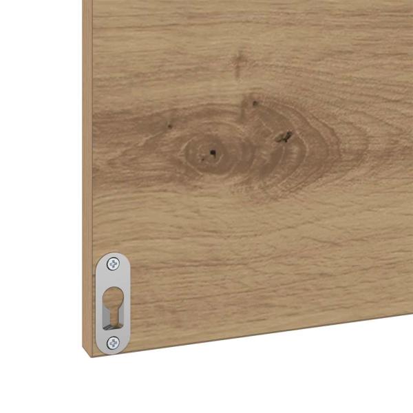 Badezimmermöbel Set 3 pcs Eiche handwerklich 60 x 38.5 x 45 cm