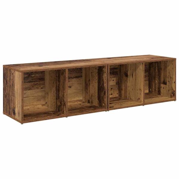 TV-Schrank-Set 2 pcs Altholz 37 x 35 x 107 cm Holzwerkstoff