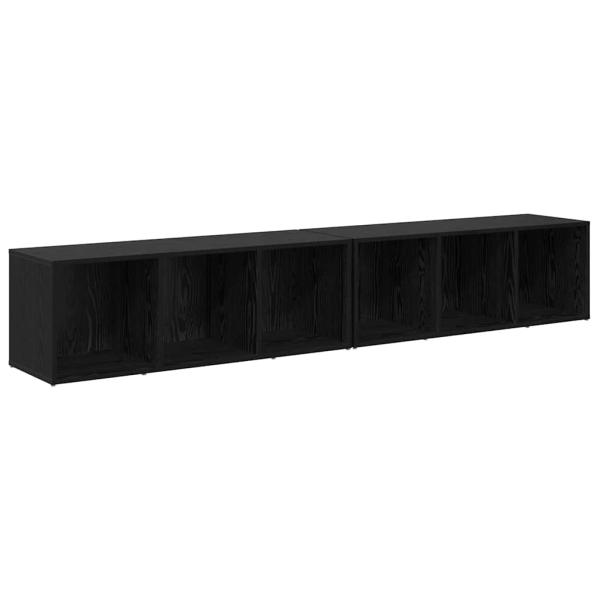 TV-Schrank-Set 2 pcs Schwarze Eiche 37 x 35 x 107 cm