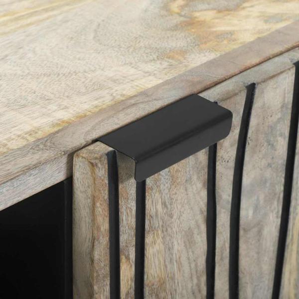 Medienlagerungsschränke & Regale mit Regal mit Speicher mit Tür Weiß und Schwarz