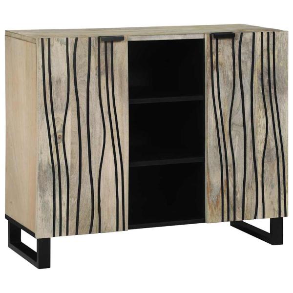 ARDEBO.de - Medienlagerungsschränke & Regale mit Regal mit Speicher mit Tür 90 x 33,5 x 75 cm