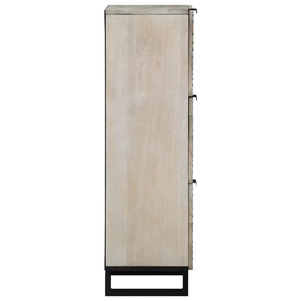 Medienlagerungsschränke & Regale mit Speicher mit Tür Weiß und Schwarz