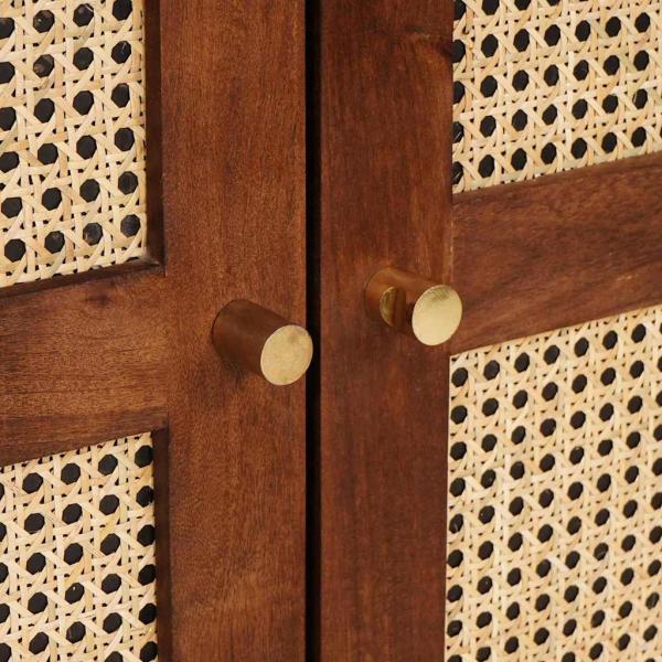 Sideboard Braun 60 x 33 x 75 cm Massives Mangoholz