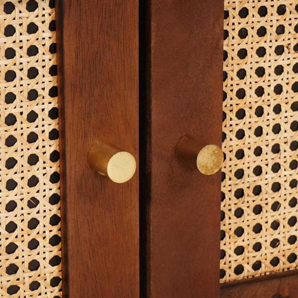 Kaffee-Tische mit Regal Braun 80 x 50 x 40 cm