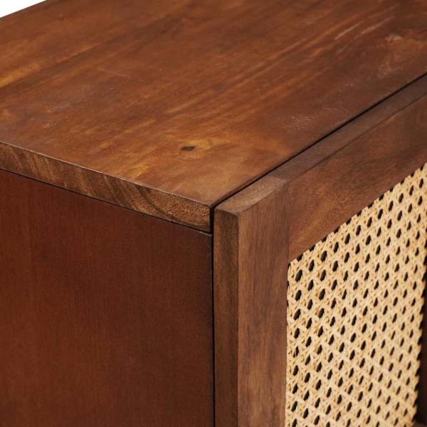 Medienlagerungsschränke & Regale mit Regal mit Speicher mit Tür Braun