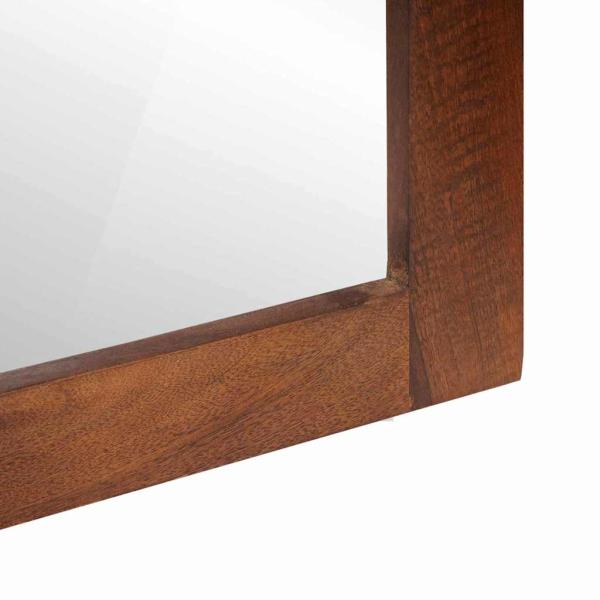 Spiegel Braun, Silber 50 x 2,5 x 70 cm Massives Mangoholz, Glas
