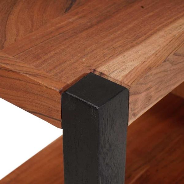 Bücherregal 80 x 30 x 110 cm Massives Akazienholz