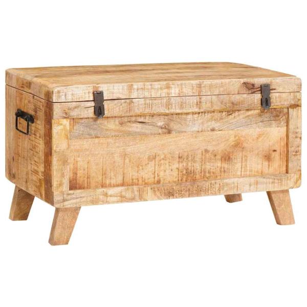 Aufbewahrungsbox 70 x 35 x 40 cm massives Mangoholz